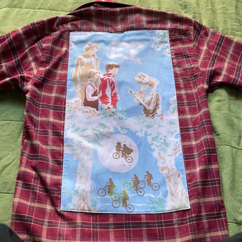 Distressed E.T. Plaid Shirt